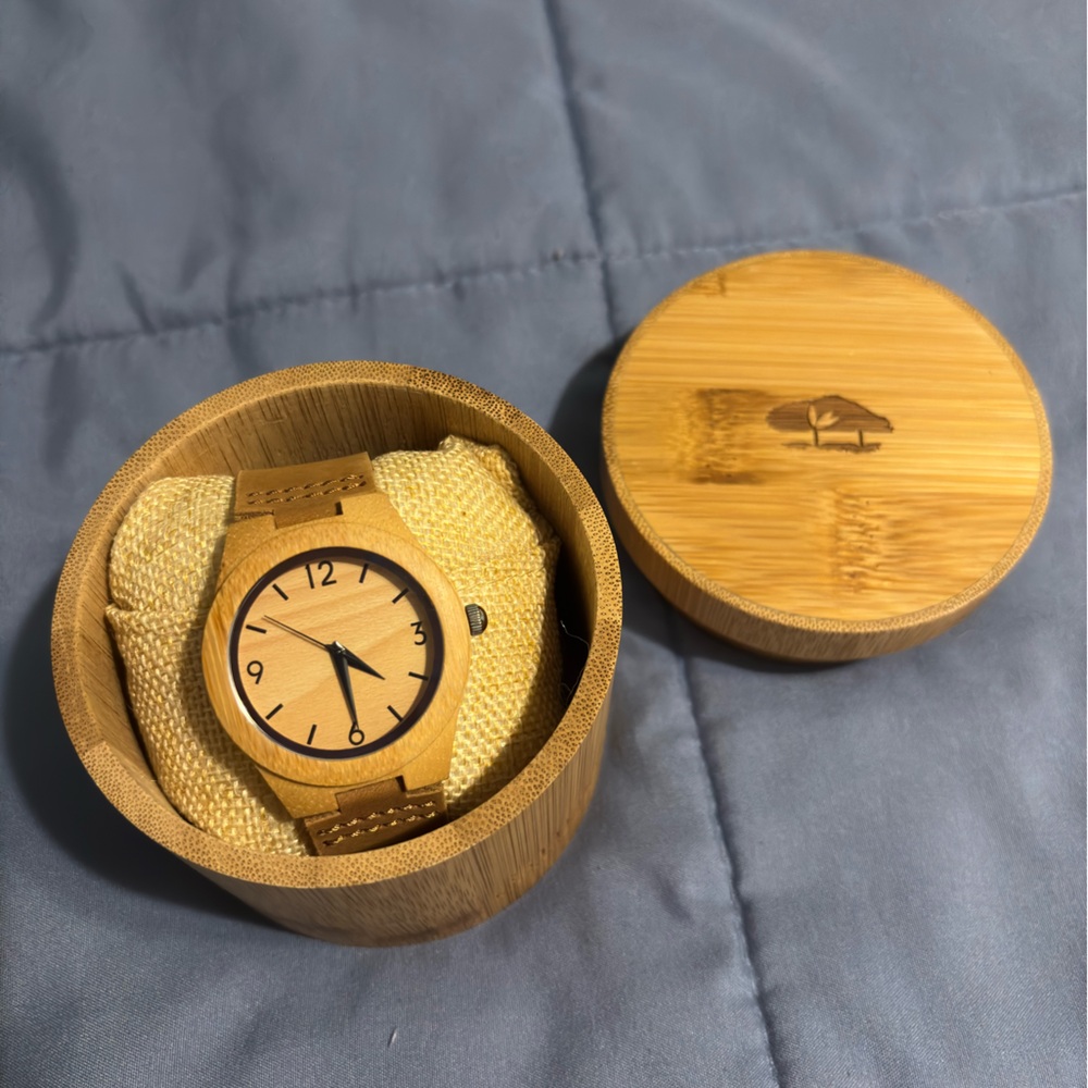 Sunmax Wooden Watch with Case
